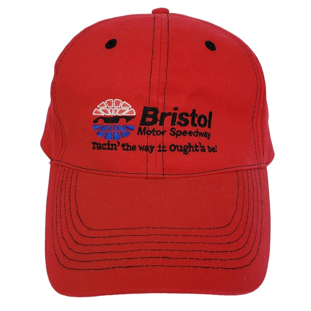 BRISTOL Motor Speedway Hat - Valvoline Racing NASCAR‎ Dad Baseball Cap Red OSFA